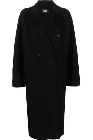 Karl Lagerfeld Notched-collar double-breasted coat