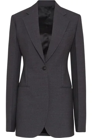 Salvatore Ferragamo Long-sleeved wool single-breasted blazer