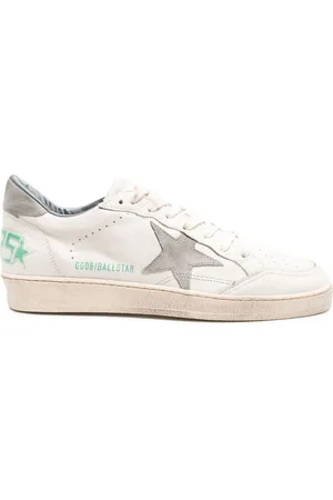 Golden Goose Ballstar Star distressed leather sneakers