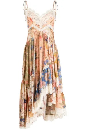 ZIMMERMANN August asymmetric slip dress