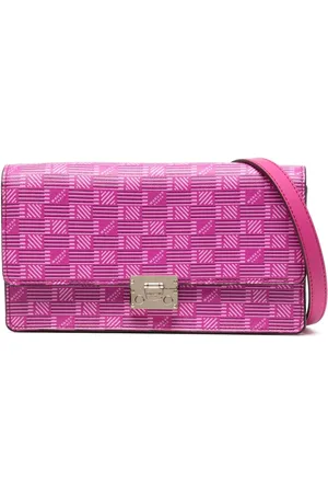 MOREAU Gigi monogram-pattern leather shoulder bag