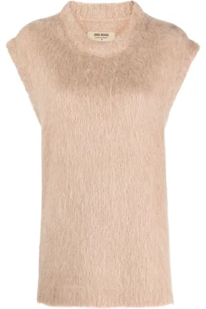 UMA WANG Brushed crew-neck vest