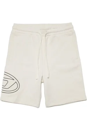 Diesel Pcurvebigoval logo-print cotton shorts