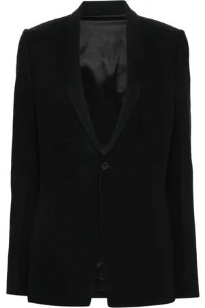 Rick Owens Narrow-lapels single-breasted blazer