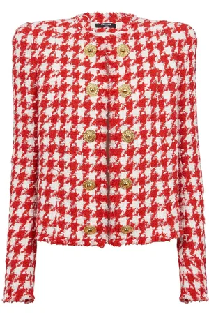 Balmain Houndstooth tweed jacket