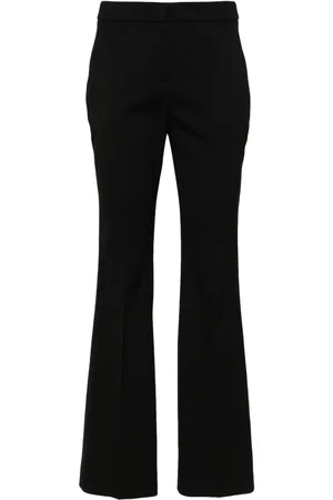 LARDINI Pressed-crease flared trousers