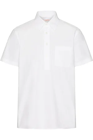 VALENTINO GARAVANI V-detail cotton polo shirt