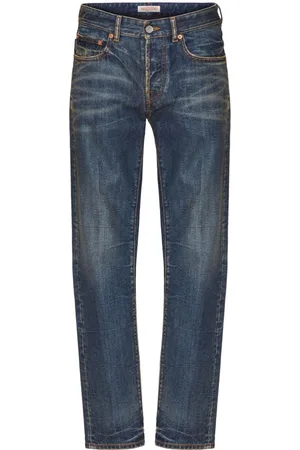 VALENTINO GARAVANI V-detail straight-leg jeans