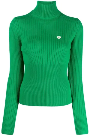 Casablanca Ribbed high-neck jumper