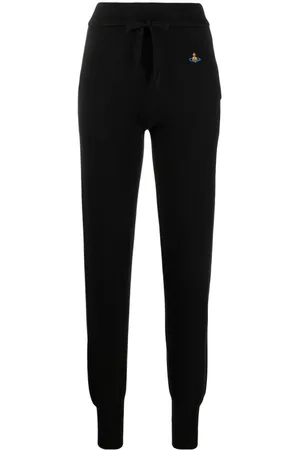 Vivienne Westwood Orb logo-embroidered tapered track trousers