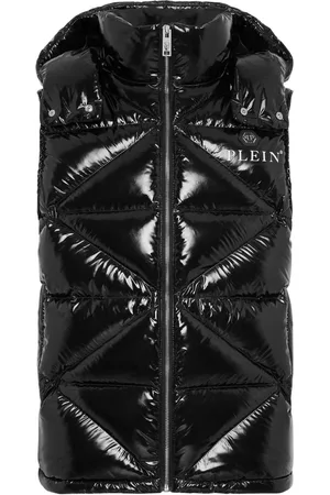 Philipp Plein Hexagon logo-plaque padded gilet