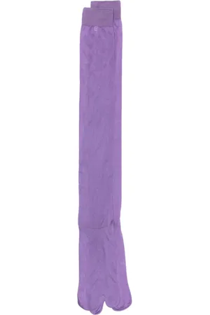 Maison Margiela Tabi silk knee-socks