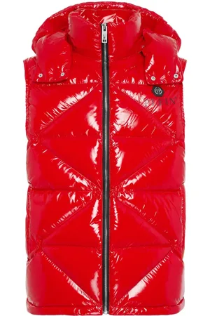 Philipp Plein Hexagon logo-plaque padded gilet
