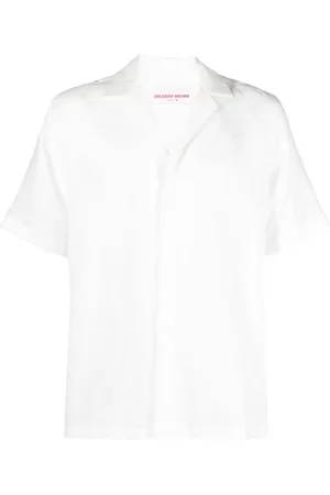 Orlebar Brown Maitan short-sleeved linen shirt