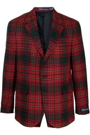 Ralph Lauren Checked wool single-breasted blazer