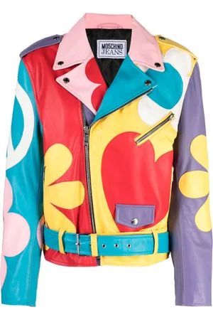Moschino Graphic-print notched-lapels jacket