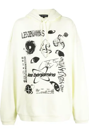 Les Benjamins Logo-print cotton hoodie