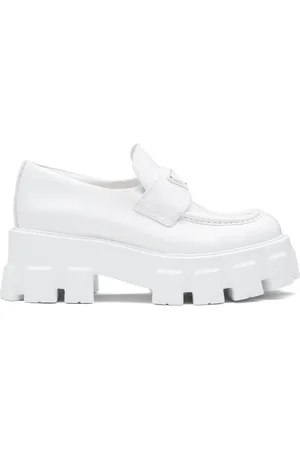 Prada Moonlith brushed leather loafers