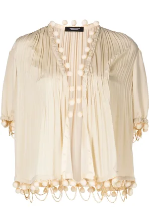 UNDERCOVER Pompom-detail open-front jacket