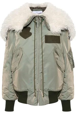 Vaquera Giant faux fur-trimmed aviator jacket