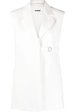 Jil Sander Belted cotton waistcoat