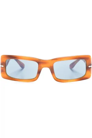 Persol Francis striped rectangle-frame sunglasses
