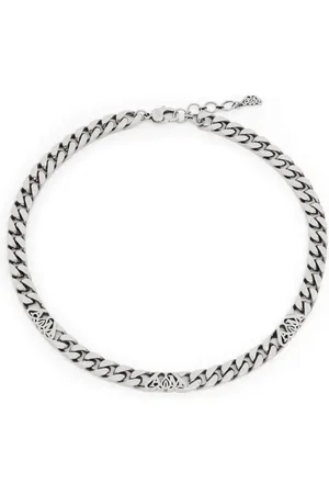 Alexander McQueen Seal logo-motif chain choker
