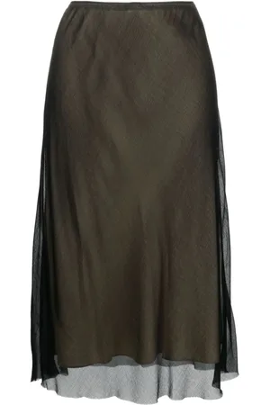 Vince Sheer slip midi skirt