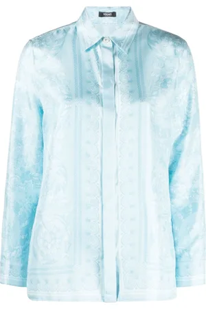 VERSACE Barocco-print silk shirt