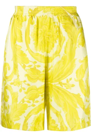 VERSACE Barocco-print silk shorts