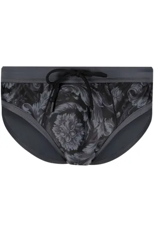 VERSACE Barocco-print swim trunks