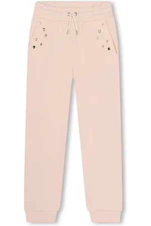 Chloé Eyelet-detail track pants