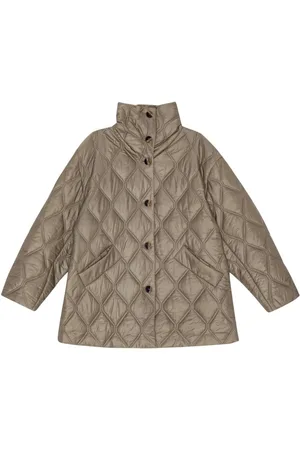 Ganni High-shine finish quilted jacket
