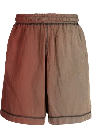 ARIES Logo-appliqué faded-effect shorts