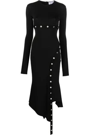 The Attico Asymmetric convertible midi dress