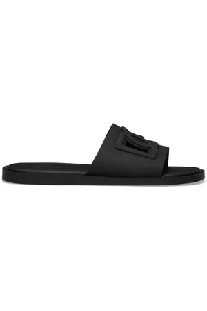 Dolce & Gabbana Logo-embossed open-toe slides