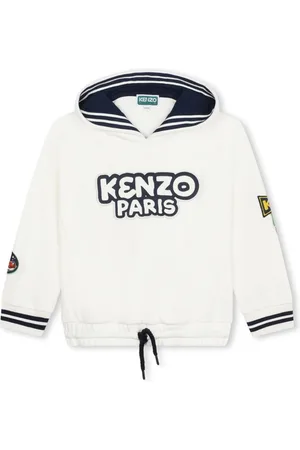 Kenzo Logo-appliqué cotton hoodie