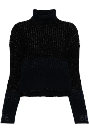 Iceberg Glitter-detail ribbed-knit jumper