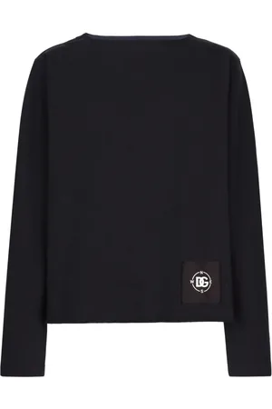 Dolce & Gabbana Logo-patch cotton sweatshirt