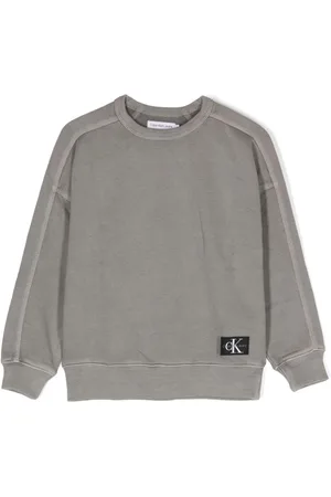 Calvin Klein Logo-appliqué cotton sweatshirt