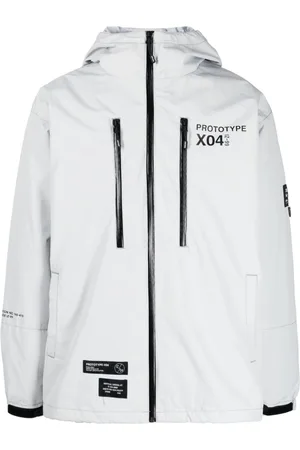 Izzue Logo-appliqué hooded jacket