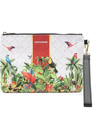 Sprayground Flawless Flight graphic-print clutch bag