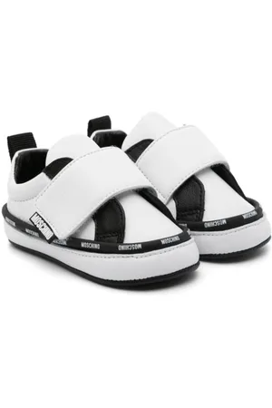 Moschino Logo-trim touch-strap sneakers