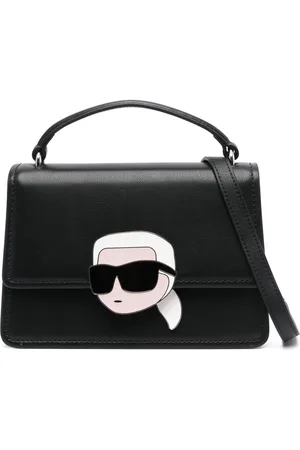 Karl Lagerfeld Ikon Lock leather cross body bag