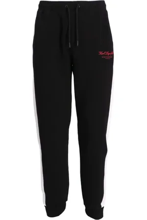 Karl Lagerfeld Side-stripe logo-print track pants