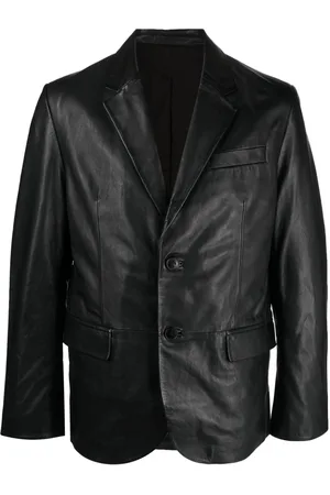 Zadig & Voltaire Valfried single-breasted leather blazer