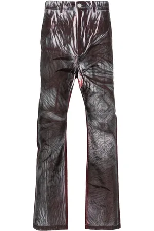 Kanghyuk Abstract-print drop-crotch trousers