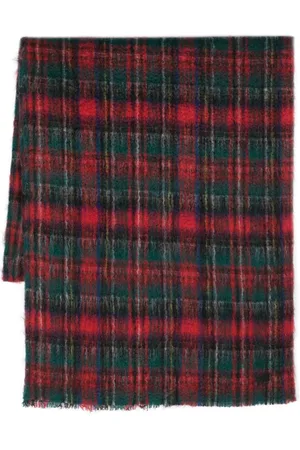 Saint Laurent Extra Long tartan-check scarf