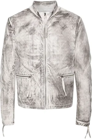 Kanghyuk Abstarct-print biker jacket