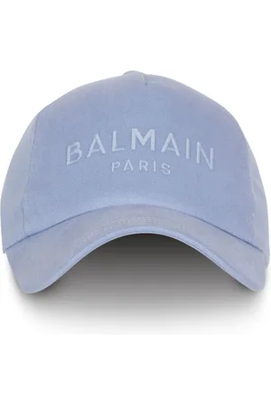 Balmain Logo-embroidered cotton cap